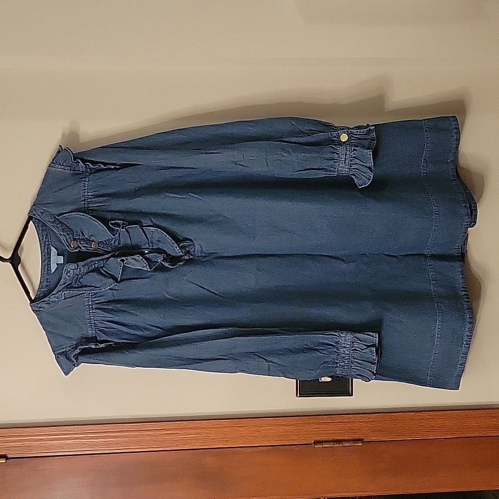 Draper James RSVP Jean Dress with Ruffles